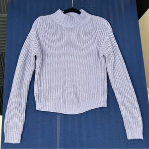 Love Change Women Lavender purple cable-knit Sweater, Size Medium